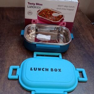 Insulated Testy Stainless Steel Leakproof Lunch Box With Spoon (1 Set)