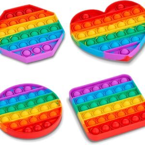 Random Shape Rainbow Colored Fidget (1Pc Only)