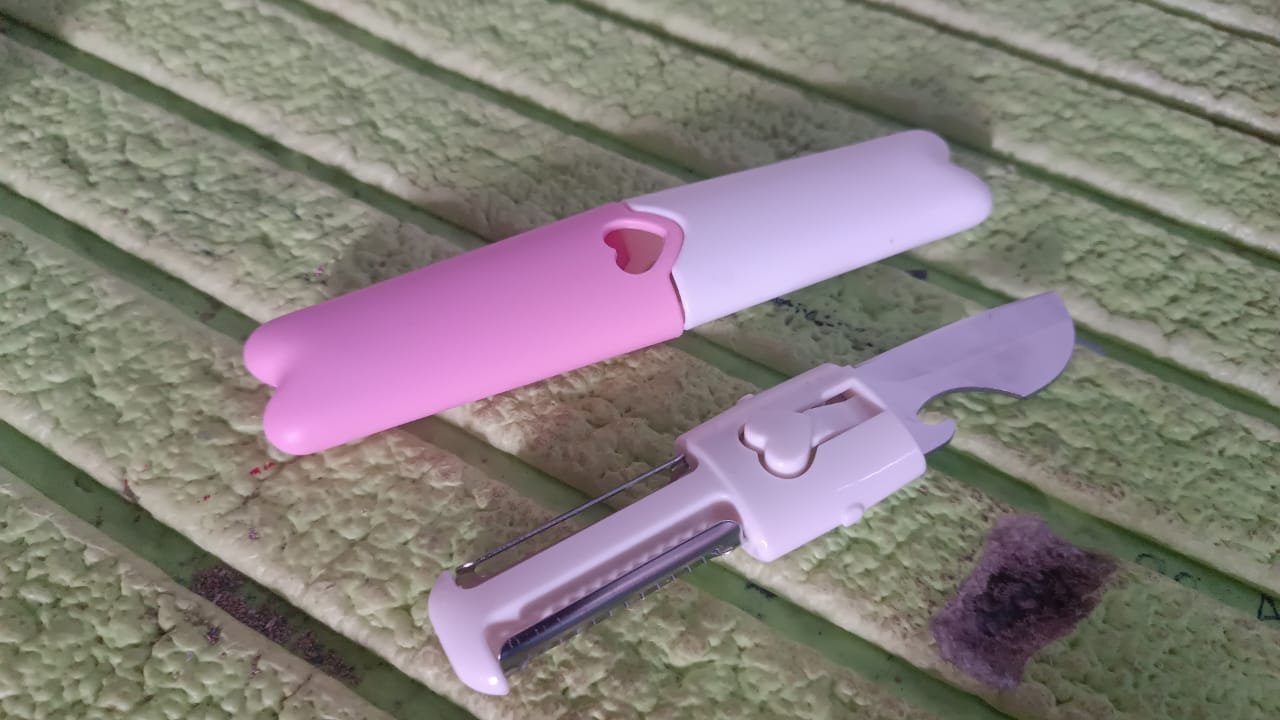 2 in 1 Knife, Multifunctional peeler fruit knife (1 Pc / Loose) - Image 7