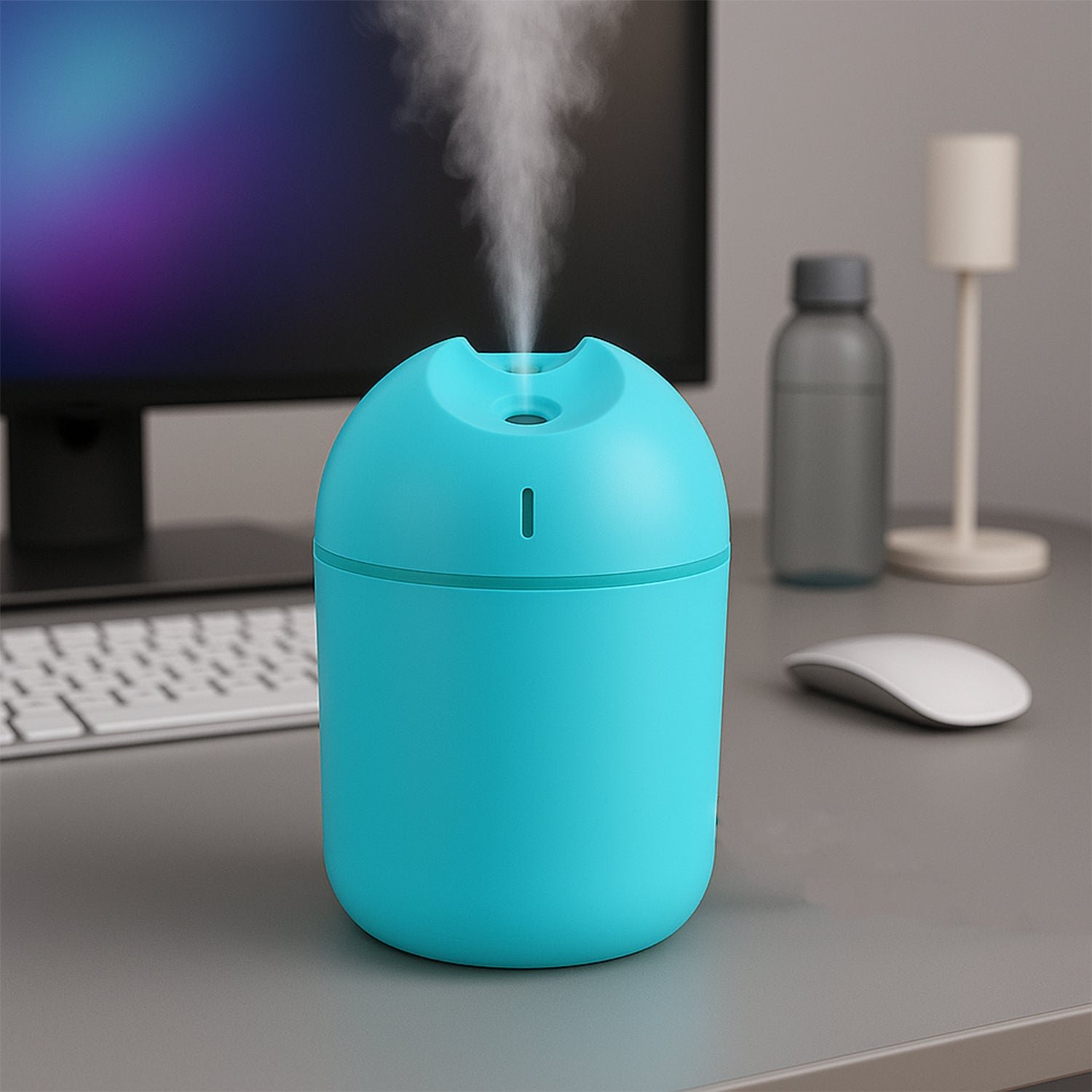 Blue USB Mini Air Humidifier for Home & Office (1 Pc) - Image 3