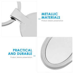 Elegant Oval Shape Metal Keychain for Personal Use