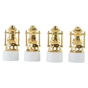 Mini Lantern-Style Flameless LED Tealights - (4 Pc)