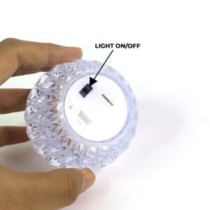 Set of 12 Crystal Style LED Decorative Lamps / Candle