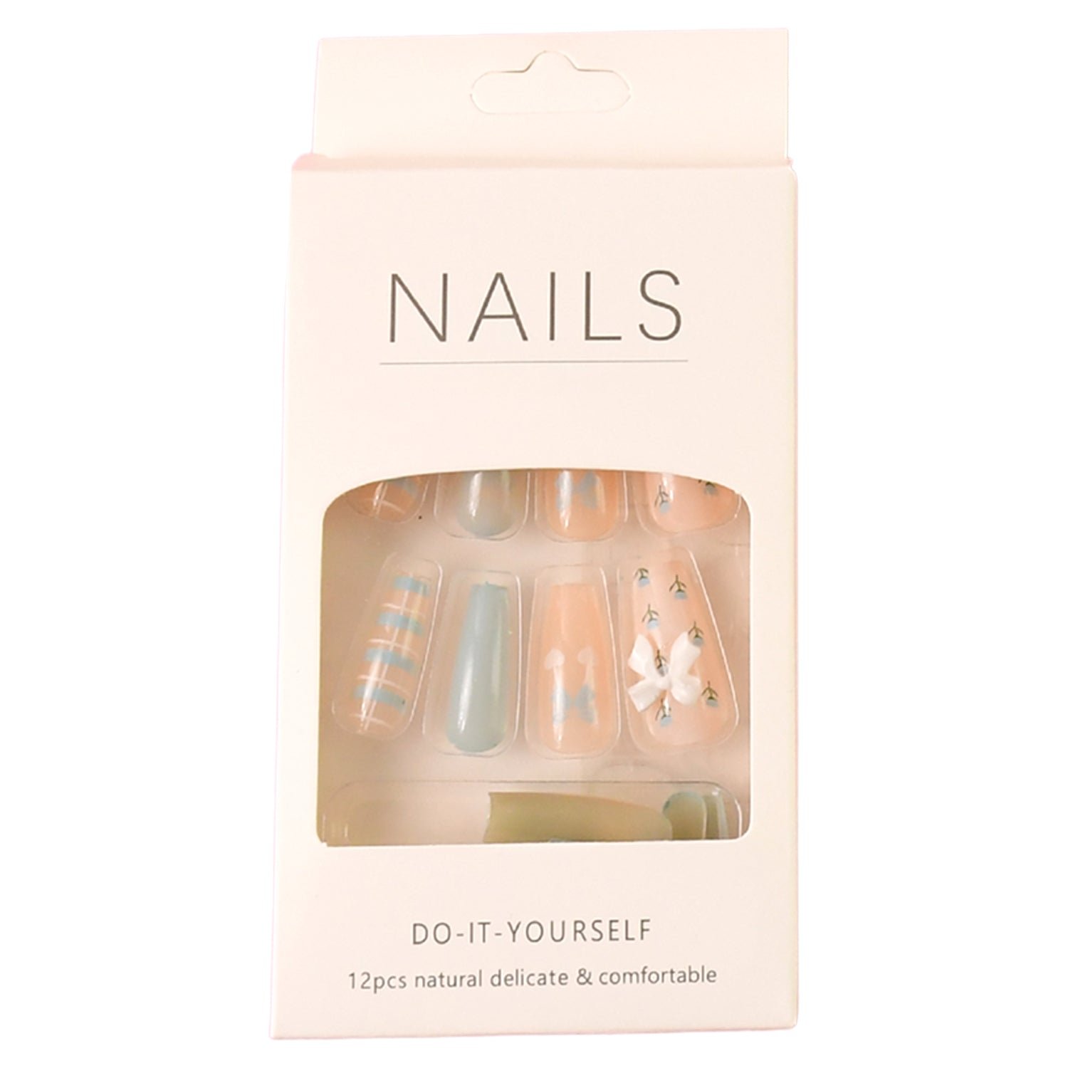 Reusable Press-On Artificial Nails with Adhesive Stickers fake nails (1 Pkt) - Image 5