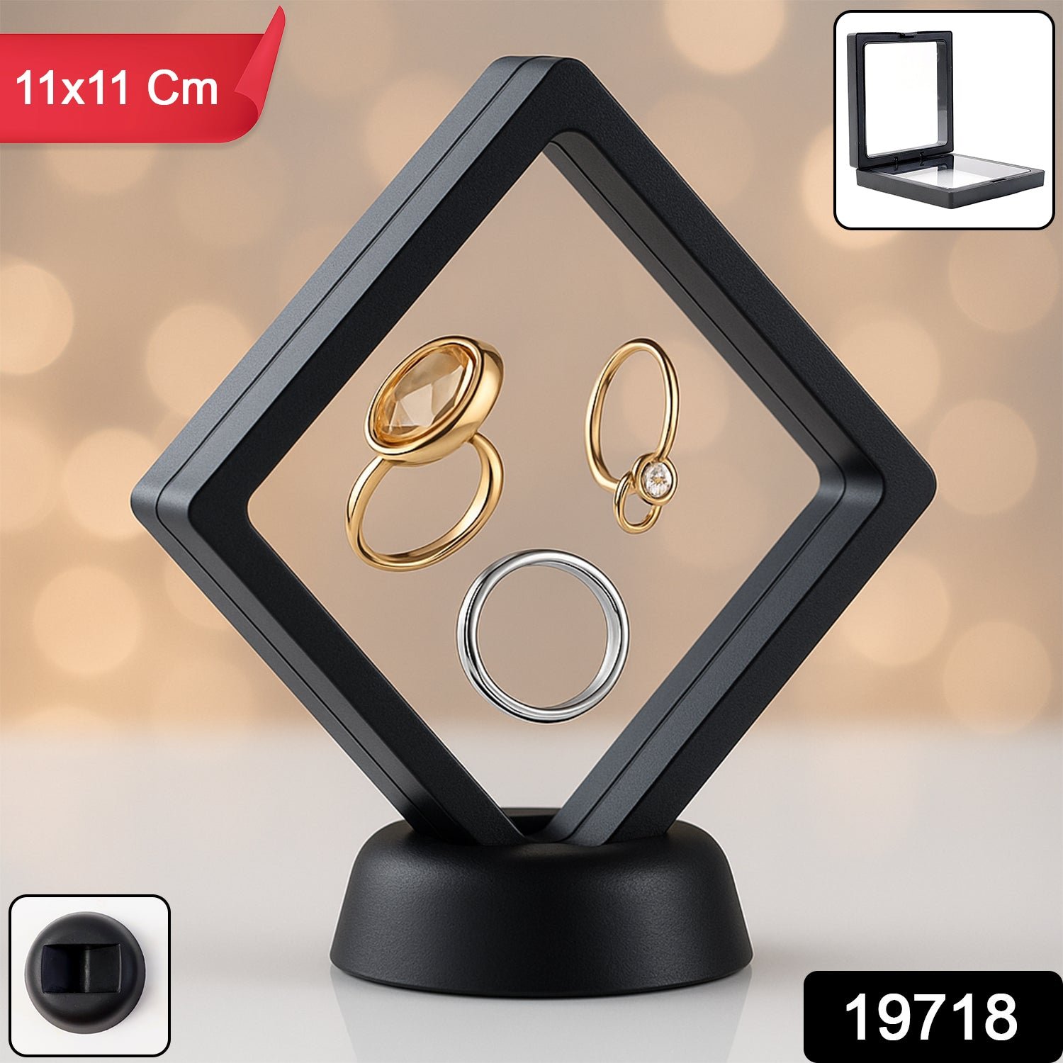 Transparent Jewellery Display Box (11x11 cm / 1 Pc) - Image 2