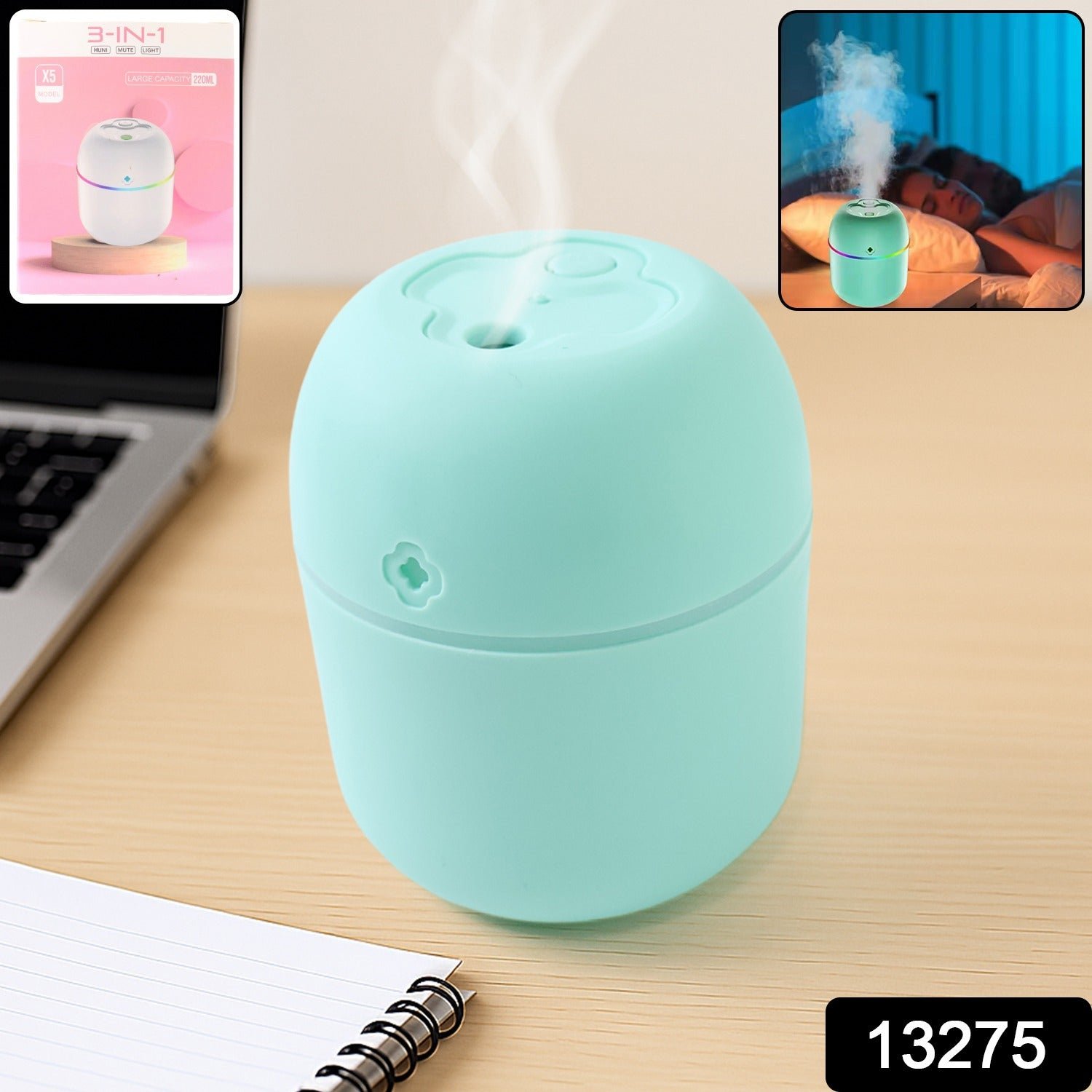 Humidifier, Household Plastic Aromatherapy Machine (220 ML / 1 Pc / Mix Color) - Image 2