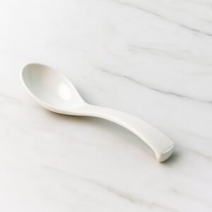 Plastic Soup Spoon – Deep Bowl (1 Pc / White)