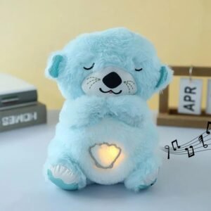 Soft Plush Musical Teddy Bear Toy with LED Light  (1 Pc)
