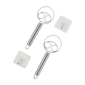 2-Piece Stainless Steel Spiral Hand Whisk - (2 Pc / Set)