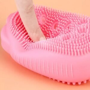 Super Soft Silicone Bath Brush – Double-Sided Body Scrubber for Deep Cleansing & Exfoliation (1 Pc)