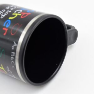 Stainless Steel Insulated Travel Mug - Double-Walled Vacuum Cup with Lid & Handle, Tumbler